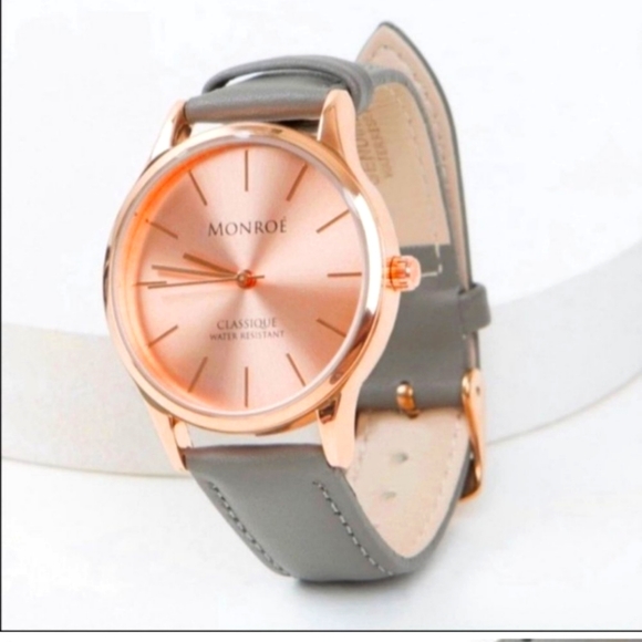 Monroe Classique Rose Gold Watch NWT - Picture 1 of 5